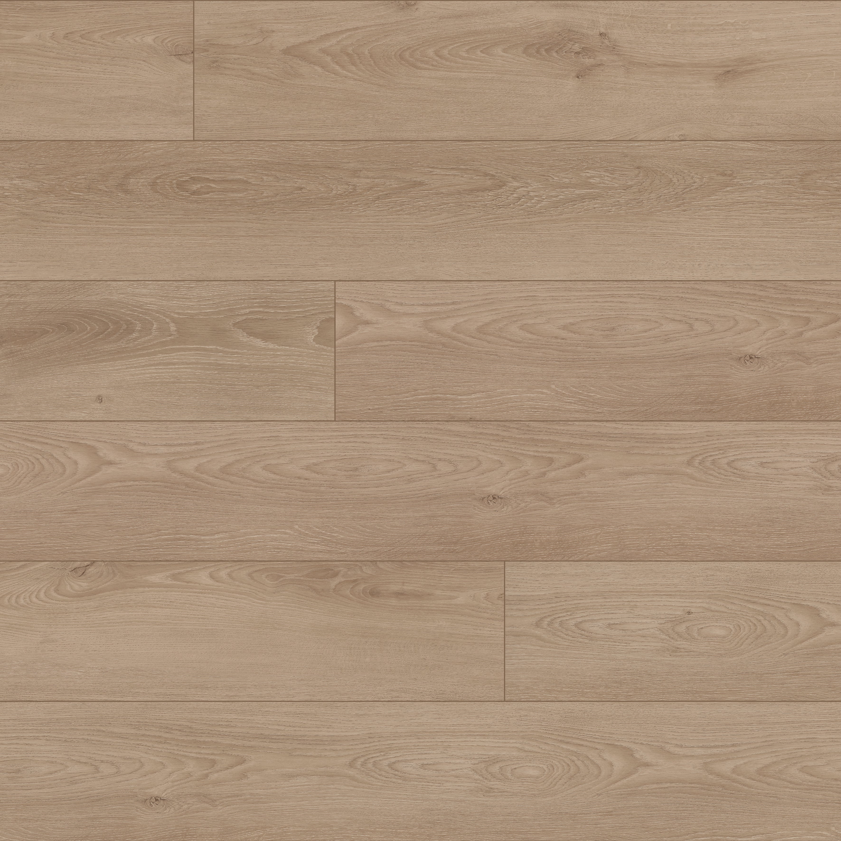 SuperOak Natural Clean, SKU SPS-1592 — 12 mm total, 10 mm core, 1.5 mm IXPE backing, AC4 Infinite Glass wear layer; official product image · SPS-1592