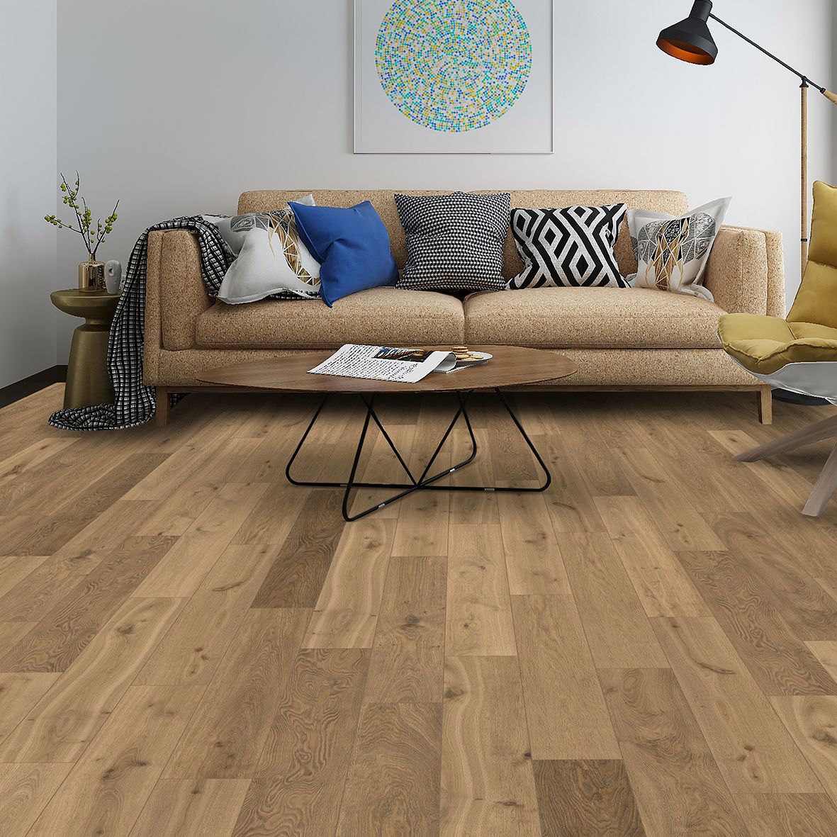 Natural Hickory SuperOak Lite Hybrid Wood Flooring