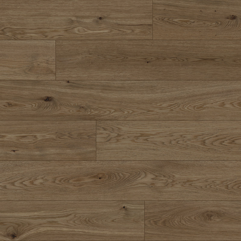 Plain Brown - SuperOak 12mm Hybrid Wood Plank 47.8"*7.7"