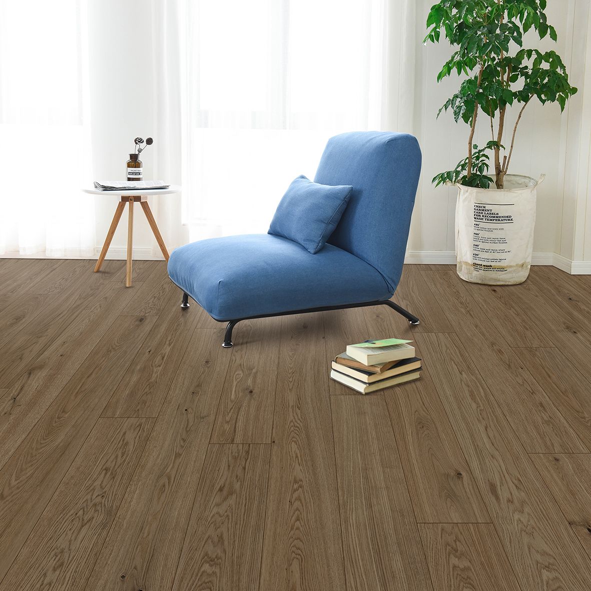 Plain Brown SuperOak Select Hybrid Wood Flooring