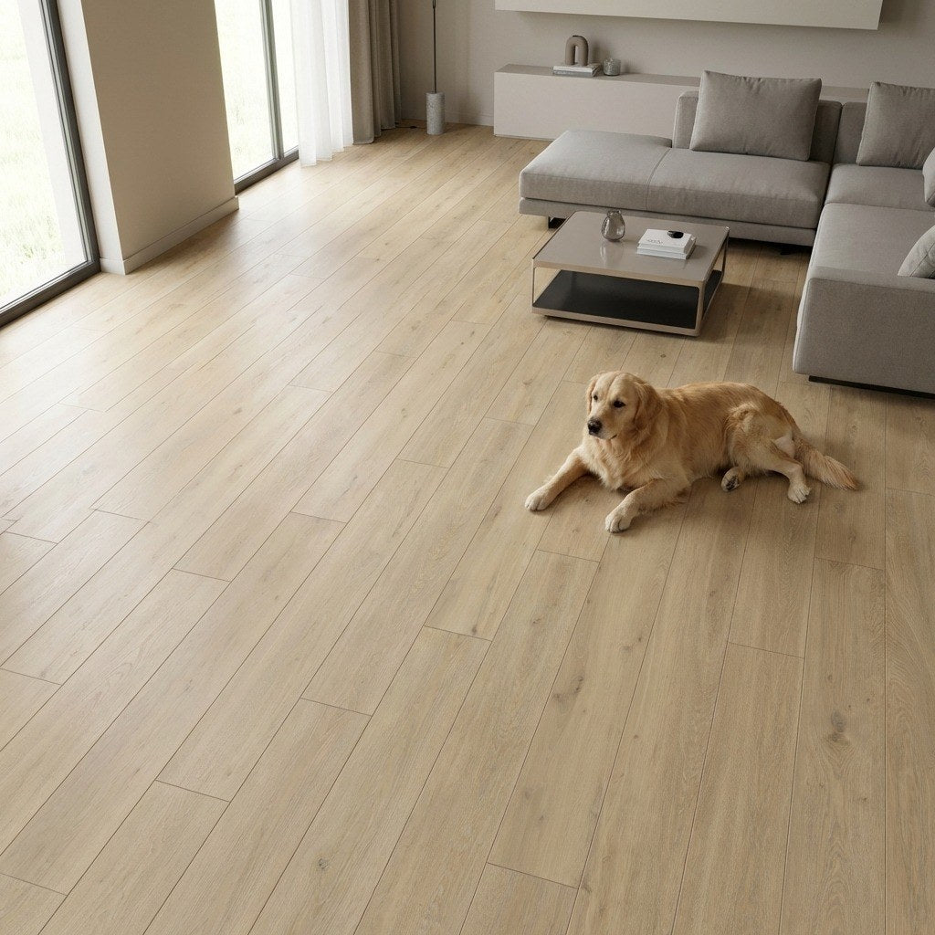 Golden Field Oak — SuperOak Elite in a living room