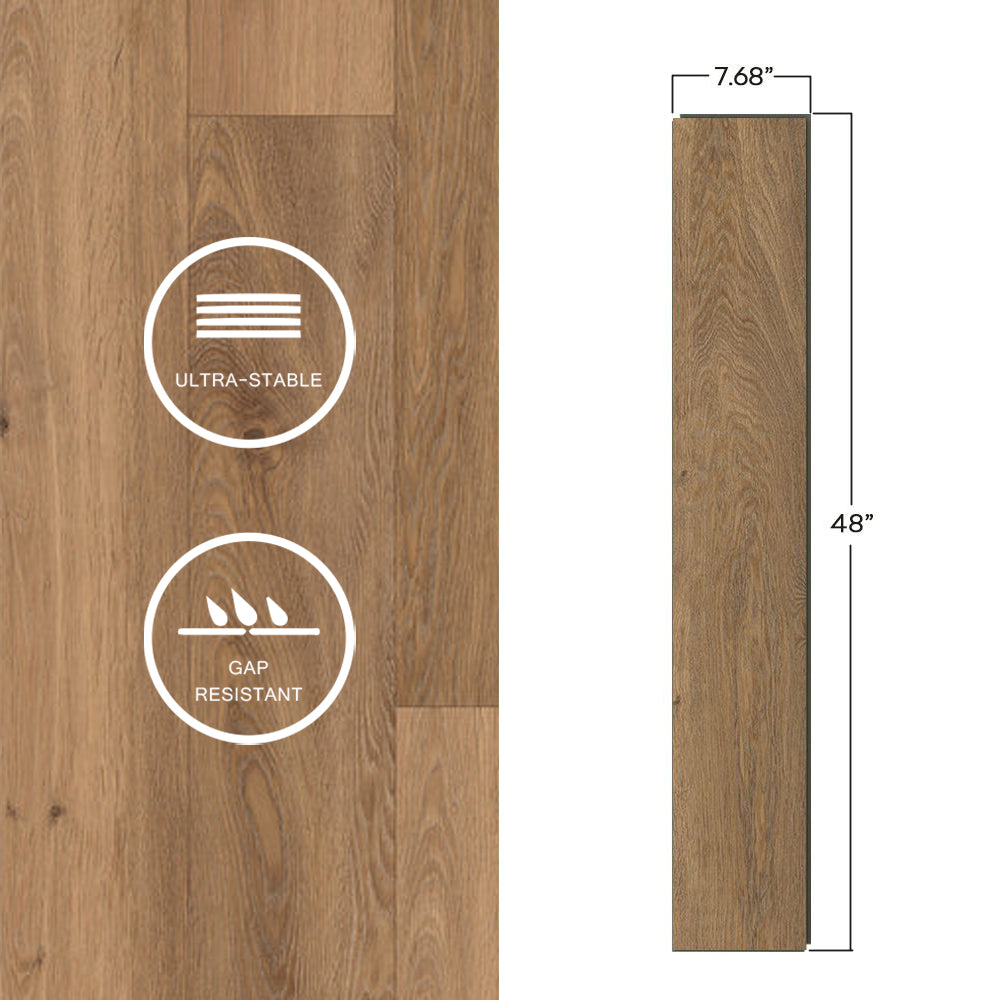 Natural Hickory — SuperOak construction and dimensions