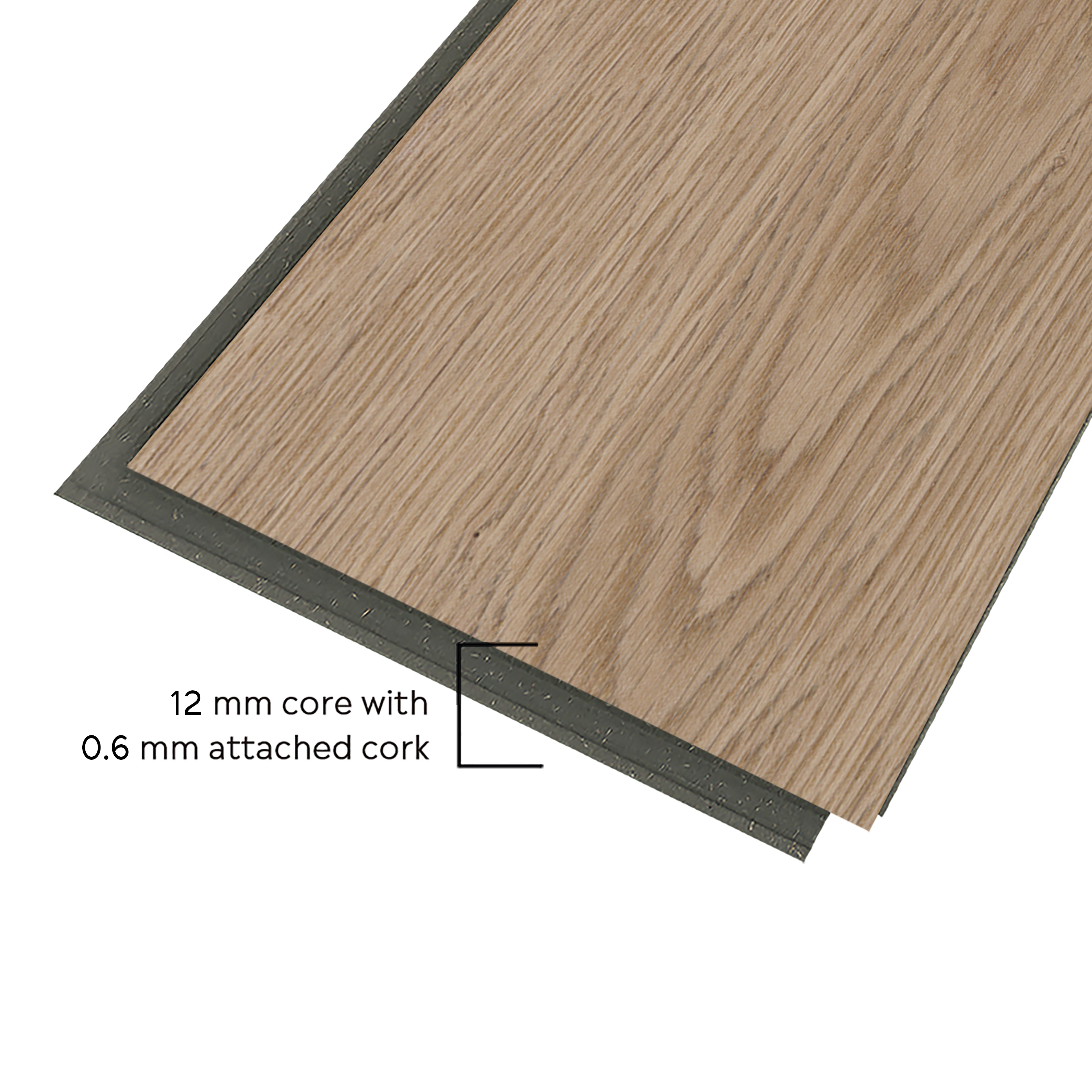 Warm Hickory — SuperOak construction and dimensions