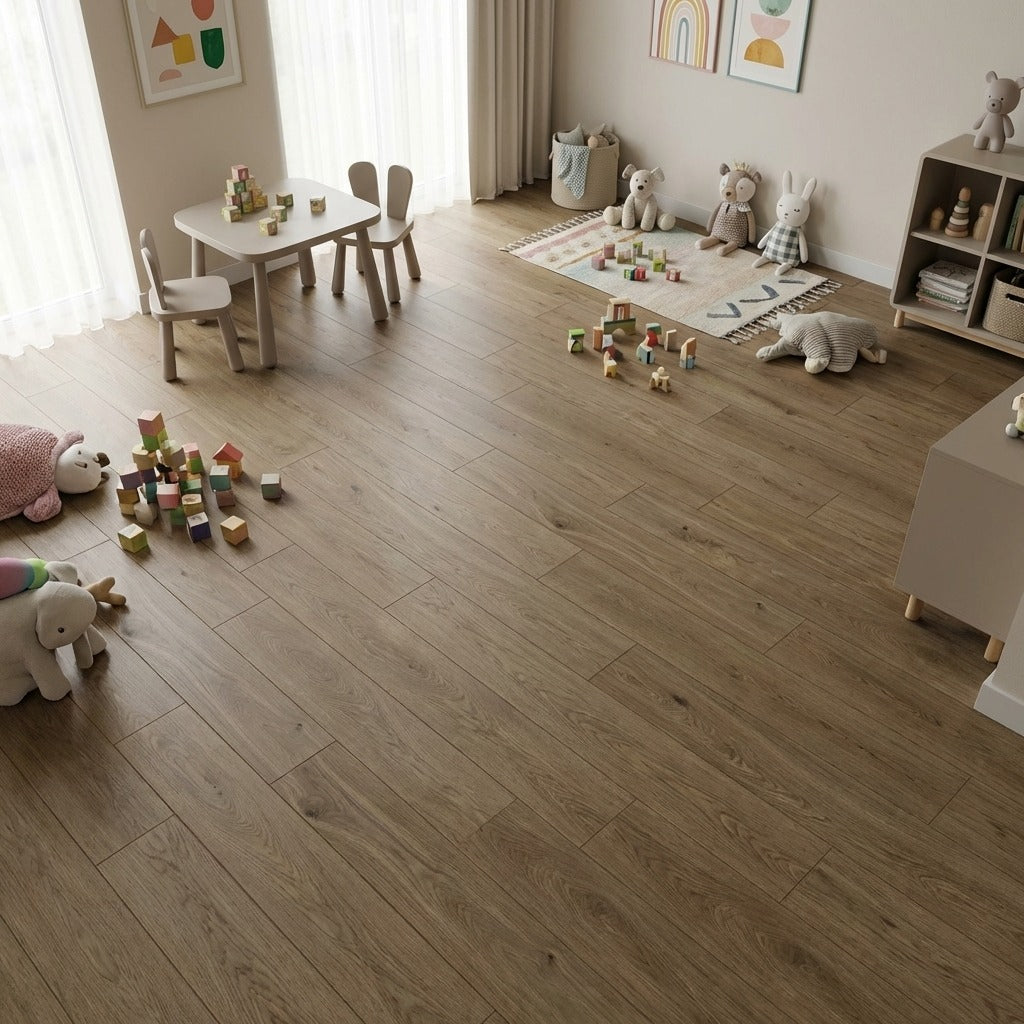 Plain Brown — SuperOak in a living space