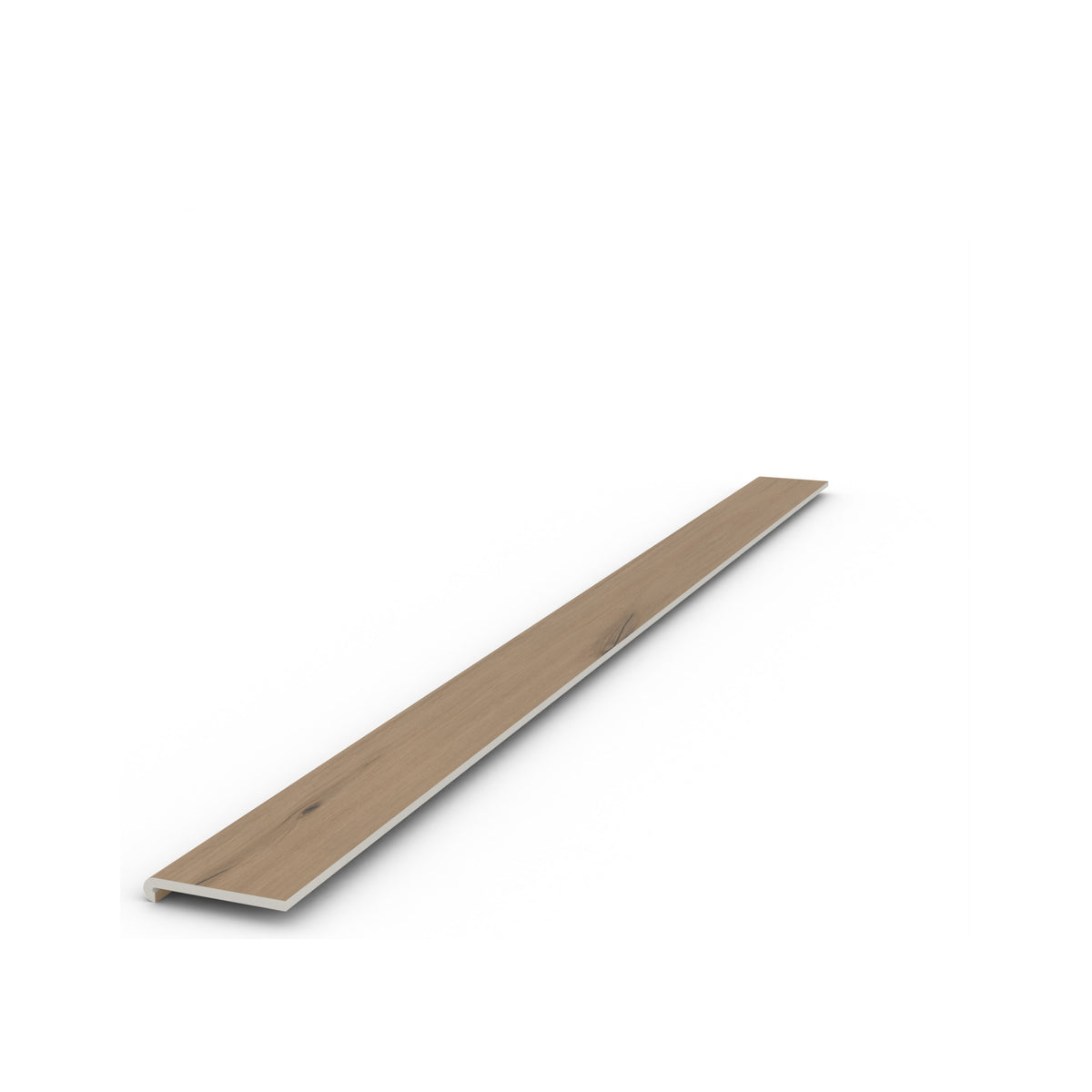 SUPEROAK PLUS Stair Nose Perfect-Match-Trim — 47 in x 3 in bullnose profile
